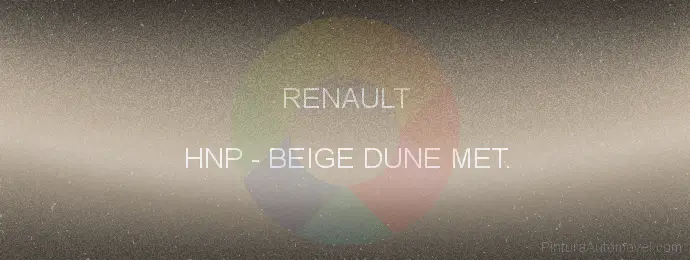 Pintura Renault HNP Beige Dune Met.