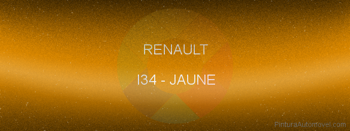 Pintura Renault I34 Jaune