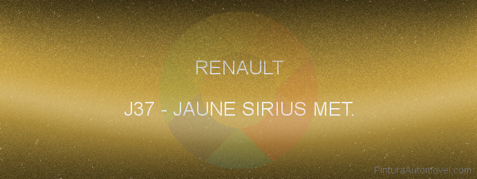 Pintura Renault J37 Jaune Sirius Met.
