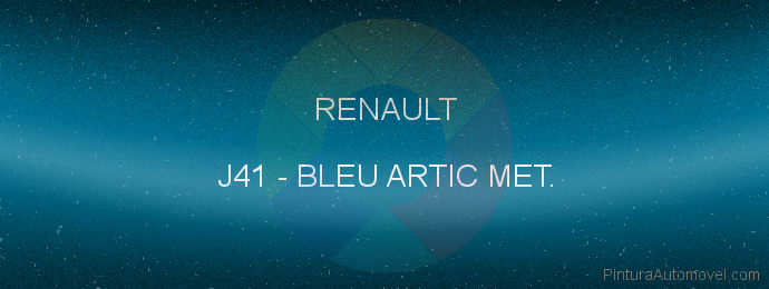Pintura Renault J41 Bleu Artic Met.