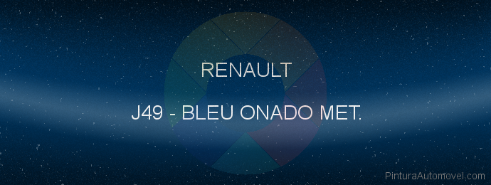 Pintura Renault J49 Bleu Onado Met.