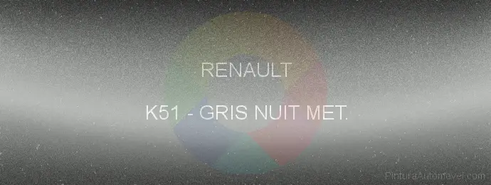 Pintura Renault K51 Gris Nuit Met.