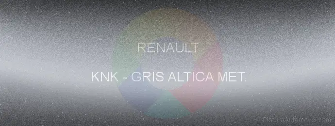 Pintura Renault KNK Gris Altica Met.