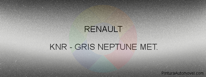 Pintura Renault KNR Gris Neptune Met.