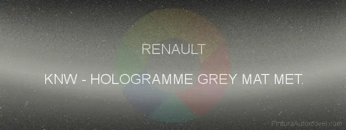 Pintura Renault KNW Hologramme Grey Mat Met.
