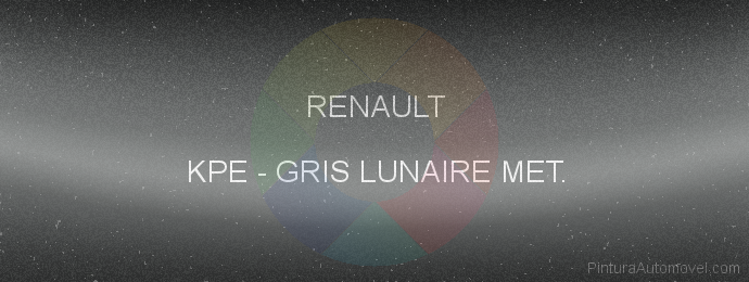Pintura Renault KPE Gris Lunaire Met.