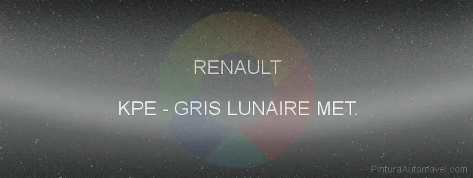 Pintura Renault KPE Gris Lunaire Met.