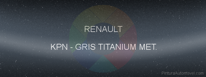 Pintura Renault KPN Gris Titanium Met.