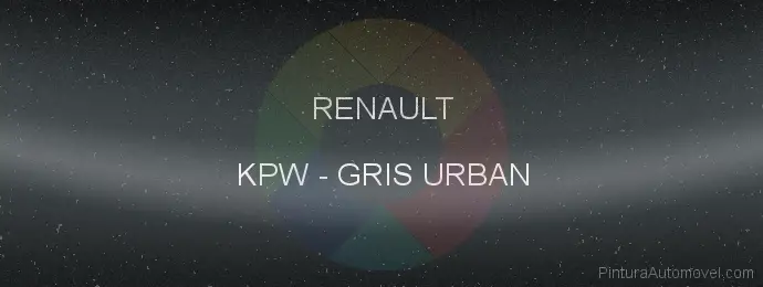 Pintura Renault KPW Gris Urban