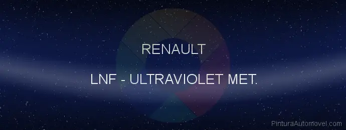 Pintura Renault LNF Ultraviolet Met.