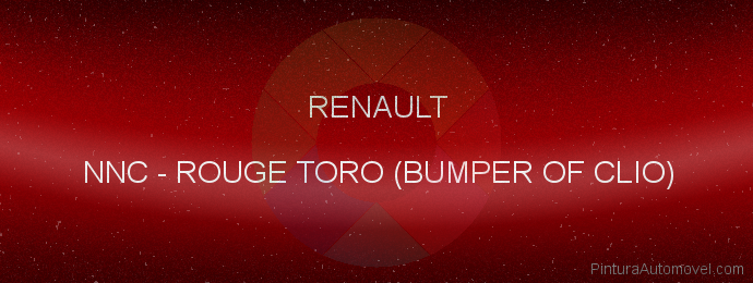 Pintura Renault NNC Rouge Toro (bumper Of Clio)