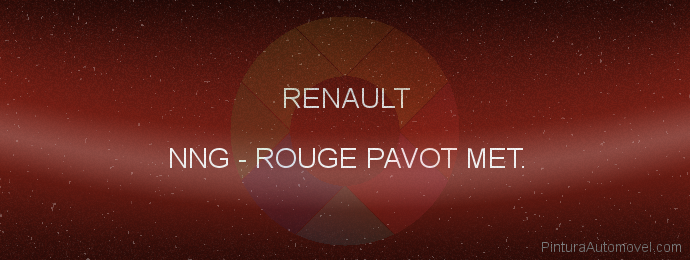 Pintura Renault NNG Rouge Pavot Met.