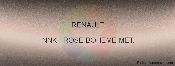 Pintura Renault NNK Rose Boheme Met.