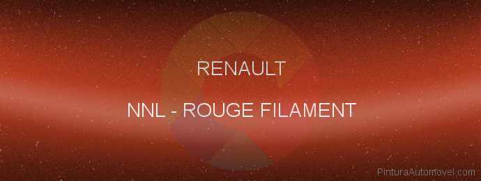 Pintura Renault NNL Rouge Filament