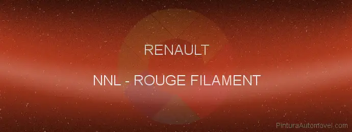 Pintura Renault NNL Rouge Filament