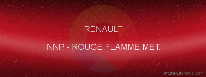 Pintura Renault NNP Rouge Flamme Met.