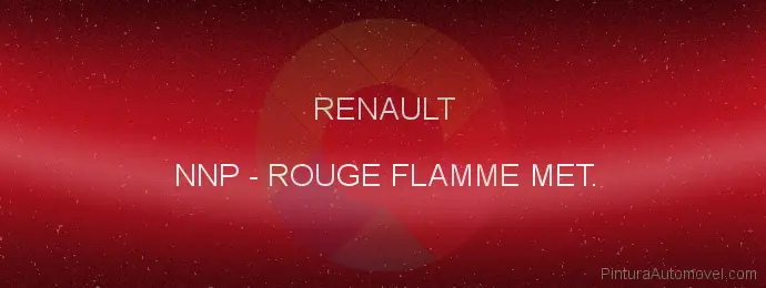 Pintura Renault NNP Rouge Flamme Met.