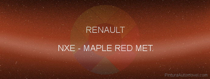 Pintura Renault NXE Maple Red Met.