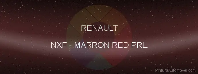 Pintura Renault NXF Marron Red Prl.