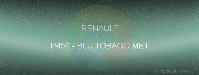 Pintura Renault P456 Blu Tobago Met.