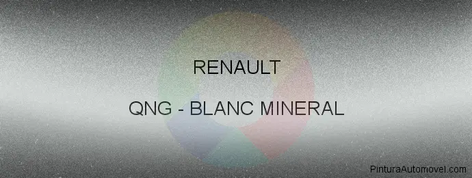 Pintura Renault QNG Blanc Mineral