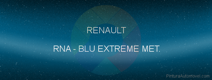 Pintura Renault RNA Blu Extreme Met.