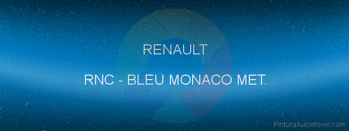 Pintura Renault RNC Bleu Monaco Met.