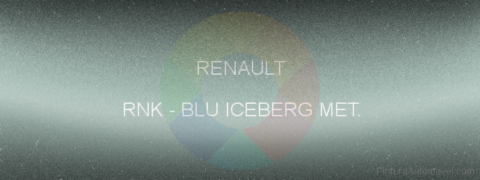 Pintura Renault RNK Blu Iceberg Met.