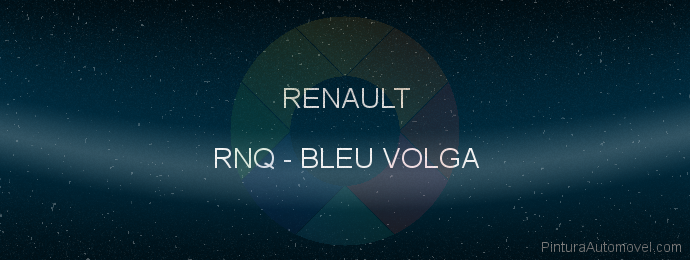Pintura Renault RNQ Bleu Volga