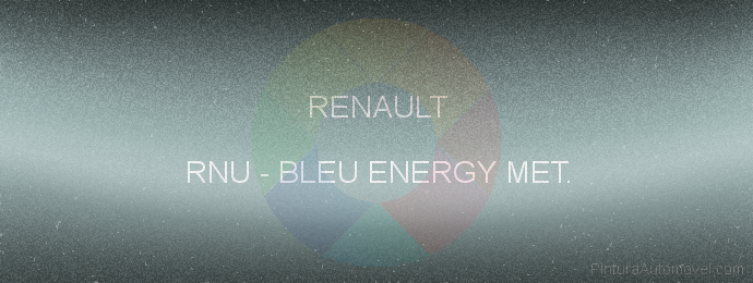 Pintura Renault RNU Bleu Energy Met.