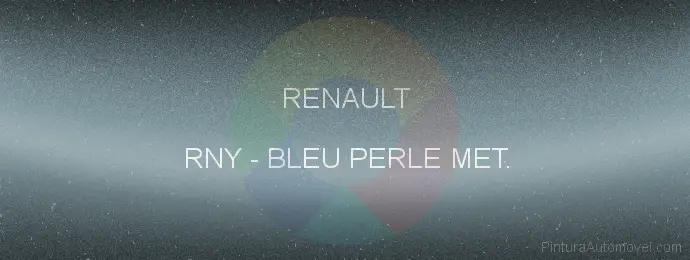 Pintura Renault RNY Bleu Perle Met.