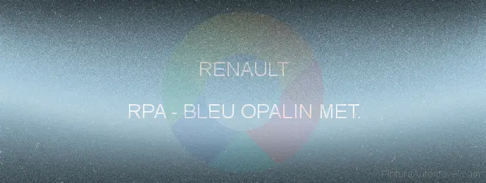 Pintura Renault RPA Bleu Opalin Met.