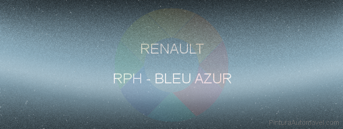 Pintura Renault RPH Bleu Azur