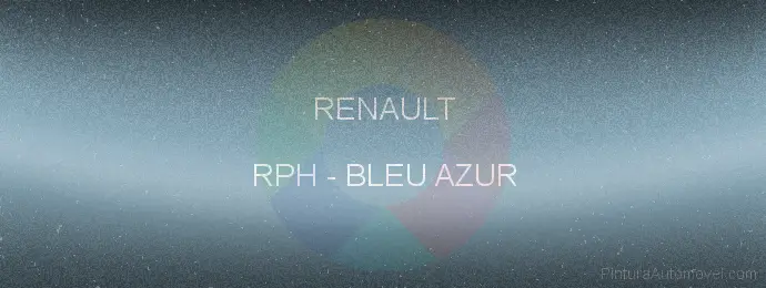 Pintura Renault RPH Bleu Azur