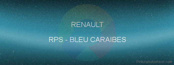 Pintura Renault RPS Bleu Caraibes