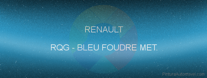 Pintura Renault RQG Bleu Foudre Met.
