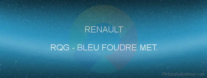 Pintura Renault RQG Bleu Foudre Met.