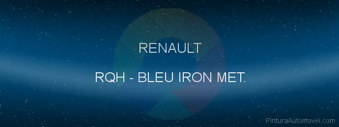 Pintura Renault RQH Bleu Iron Met.