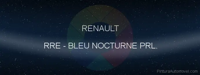 Pintura Renault RRE Bleu Nocturne Prl.