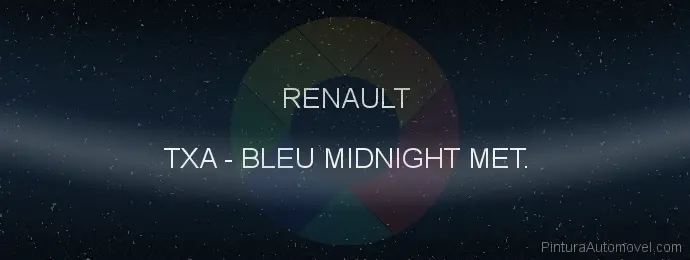 Pintura Renault TXA Bleu Midnight Met.