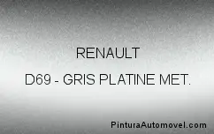 Peinture Renault D69 Gris Platine