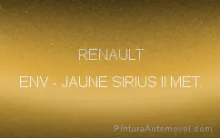 Peinture Jaune Sirius Renault