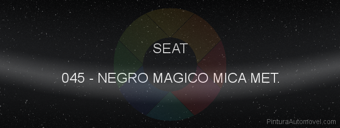 Pintura Seat 045 Negro Magico Mica Met.