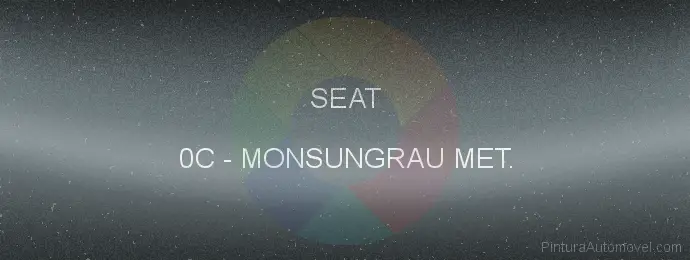 Pintura Seat 0C Monsungrau Met.