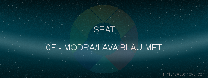 Pintura Seat 0F Modra/lava Blau Met.