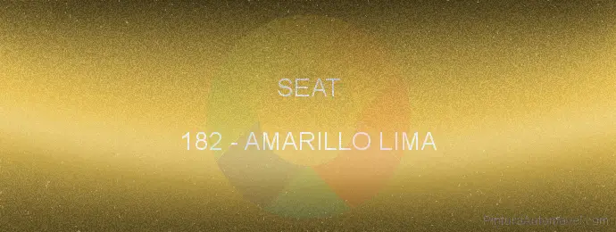 Pintura Seat 182 Amarillo Lima