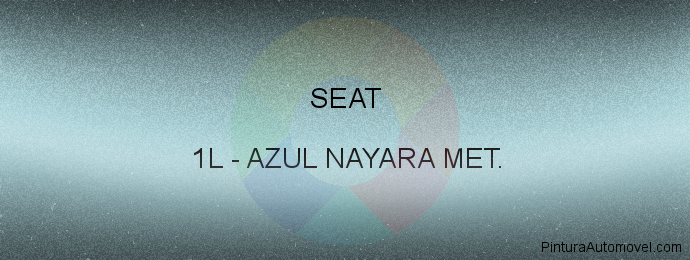 Pintura Seat 1L Azul Nayara Met.
