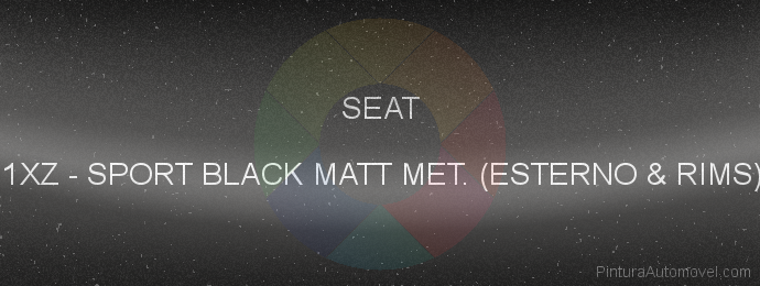Pintura Seat 1XZ Sport Black Matt Met. (esterno & Rims)