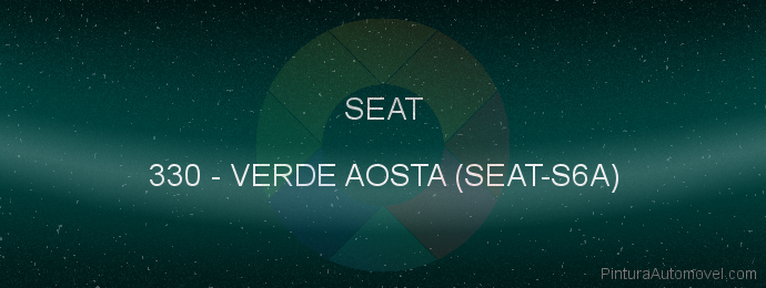 Pintura Seat 330 Verde Aosta (seat-s6a)