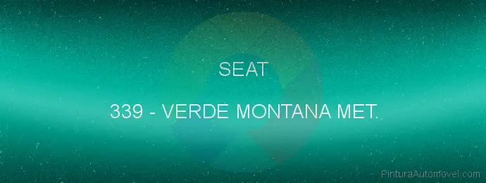 Pintura Seat 339 Verde Montana Met.